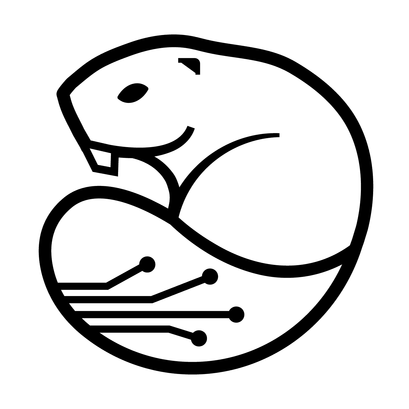 BeaverHacks White Logo